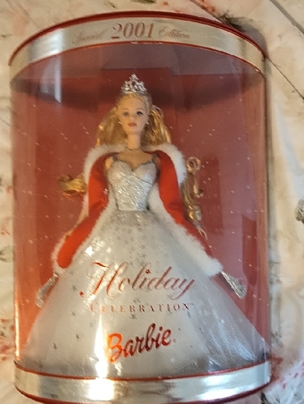 Barbie Holiday Celebration 2001 Doll - White & Red